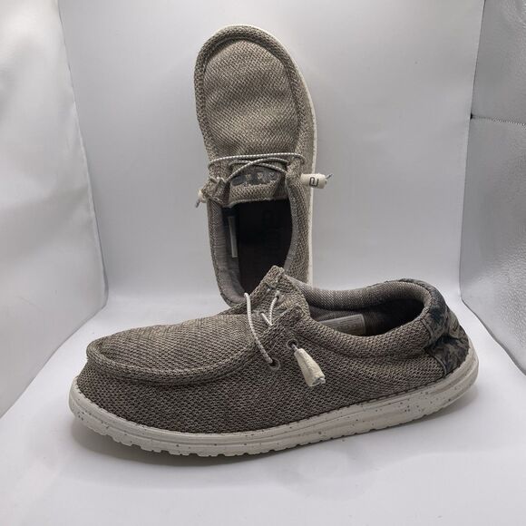 Hey Dude Wally Stretch Sand Dune Camo Shoes Men's Size 10 Loafer Beach Casual - Picture 3 of 7